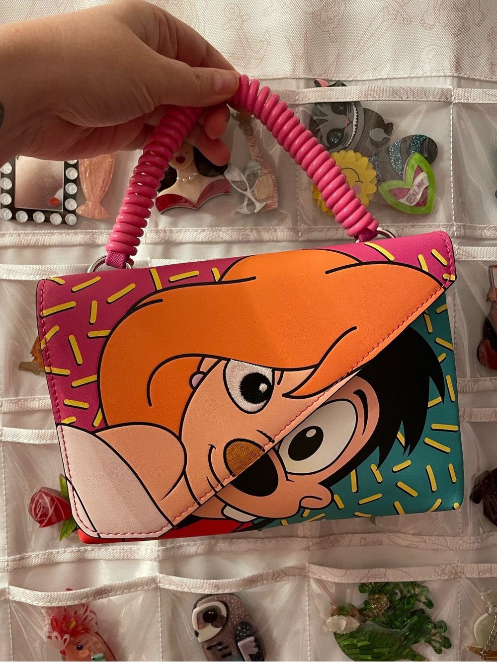 NWOT Loungefly Disney_A Goofy Movie Max Roxanne Split Crossbody bag+wallet SET - Picture 5 of 17